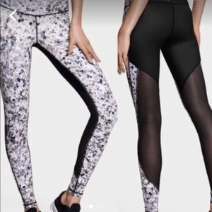 Vs knockout star print mesh detail